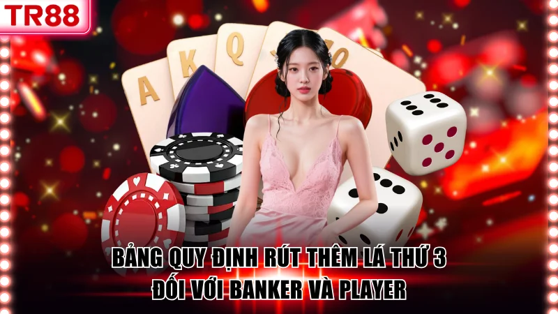 Cách chơi Baccarat bảng rút thêm lá thứ 3 chuẩn